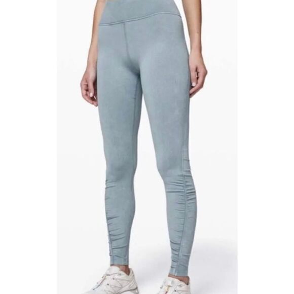 Lululemon Women's Inner Glow Tight Washed Chambray Ruched Legging size 4 - Picture 10 of 10